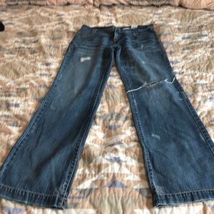 Distressed 7 xlong cruel girl jeans